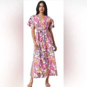 NWT Misa Setareh Dress Size M Flora Splash Floral